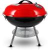 Gas One – 14-inch Portable Barbecue Grill with 3-Point Locking Lid for Heat Preservation – Dual Venting System – Small Charcoal Grill for Backyard, Camping, Boat(14 Inch (Diameter))