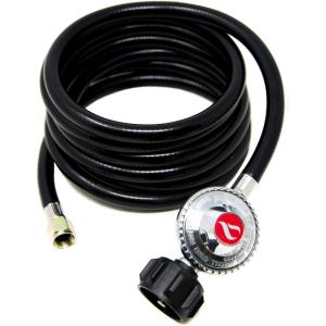 GasOne 5 Feet Propane Regulator Fire Pit Grill Heater Replacement Propane Hose(12ft)