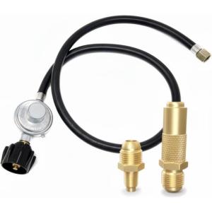 GasOne 5 Feet Propane Regulator Fire Pit Grill Heater Replacement Propane Hose(3.0ft (Multi-Fittings))